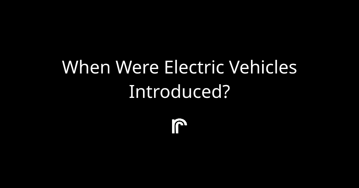 When were electric vehicles introduced? Ride Review